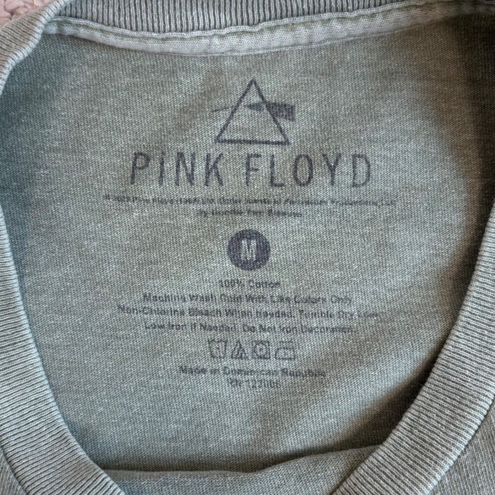 Pink Floyd The Dark Side of the Moon T Shirt, Size M Green Cotton Graphic Tee - Picture 9 of 16